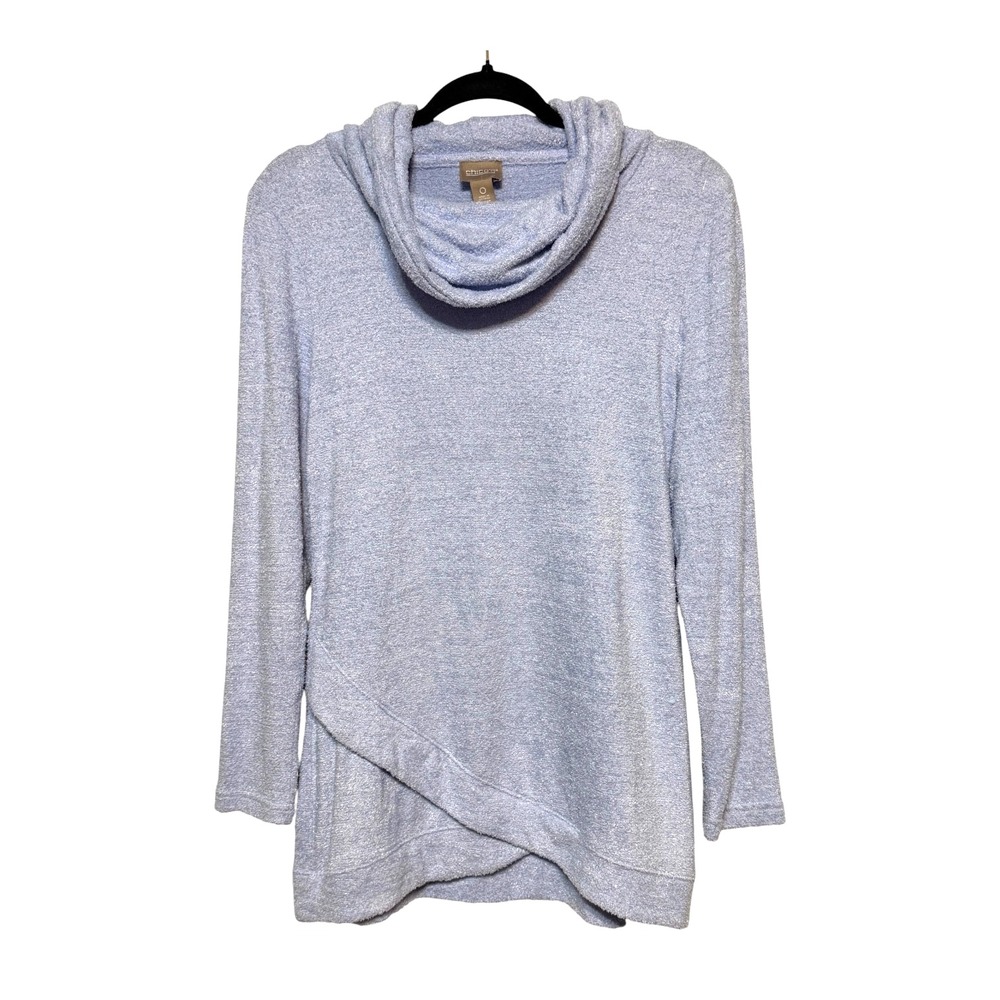 Chicos Size 0 Clean Girl Cozy Luxe Sweater Women Small Coastal Casual Minimalist